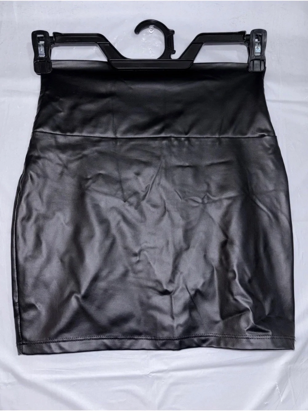 Windsor Black Faux Leather Mini Skirt